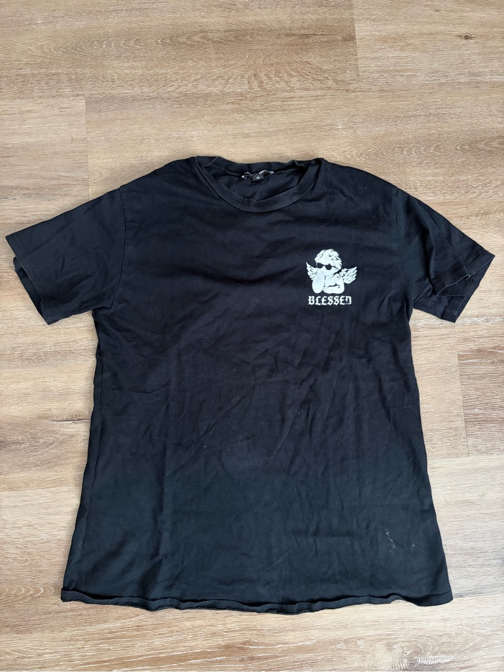 Fashion Nova Black “blessed” Graphic Tee